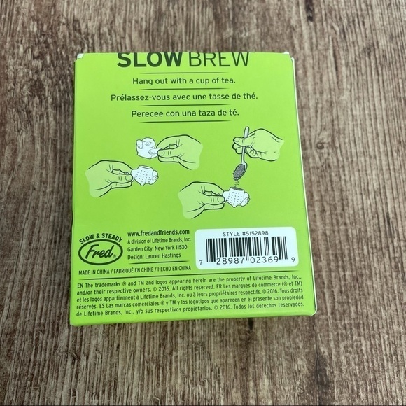 Fred and Friends Sloth Slow Brew Tea Infuser - Picture 2 of 4